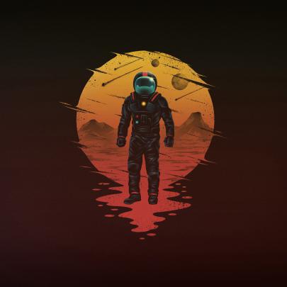 Astronaut, Minimalist, 4K, 3840x2160, #43 Wallpaper