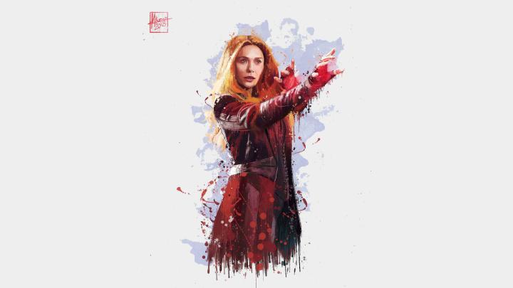 1920x1080 Scarlet Witch In Avengers Infinity War 2018 4k Artwork Laptop 