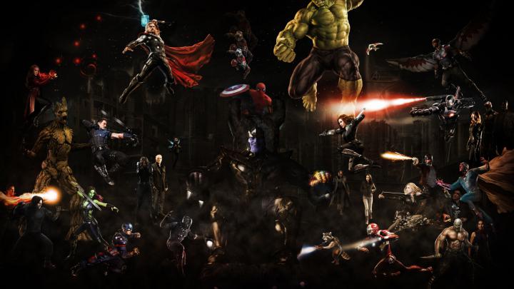 Desktop Wallpaper Avengers: Infinity War, 2018 Movie, Fan Artwork, 5k 