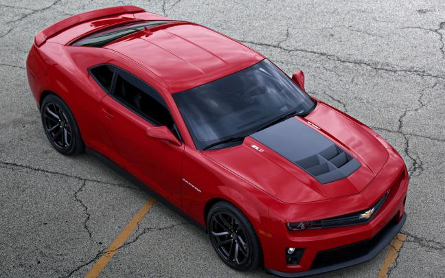 Chevrolet Camaro ZL1 top view wallpaper - Car wallpapers - #49141
