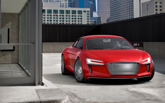 Red Audi e-tron front view wallpaper - Car wallpapers - #52327