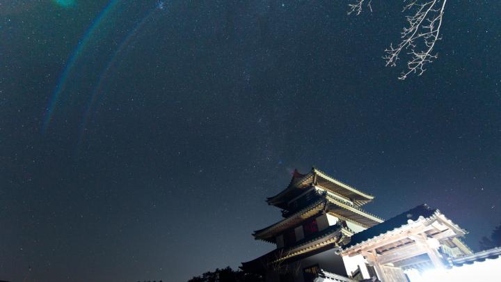 Trees night stars china wallpaper | AllWallpaper.in #9637 | PC | en