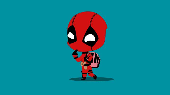 Animated Deadpool Wallpaper 4K - Chibi Deadpool 4k, HD Superheroes, 4k 