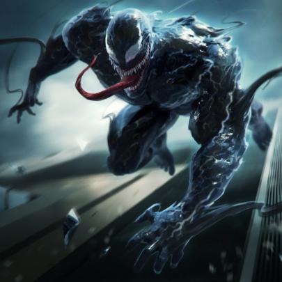 Desktop wallpaper venom, villain, artwork, 2018, hd image, picture 