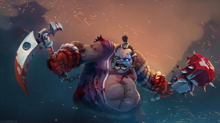 Dota 2 Pudge Wallpaper Hd 1366x768 - Game Wallpapers