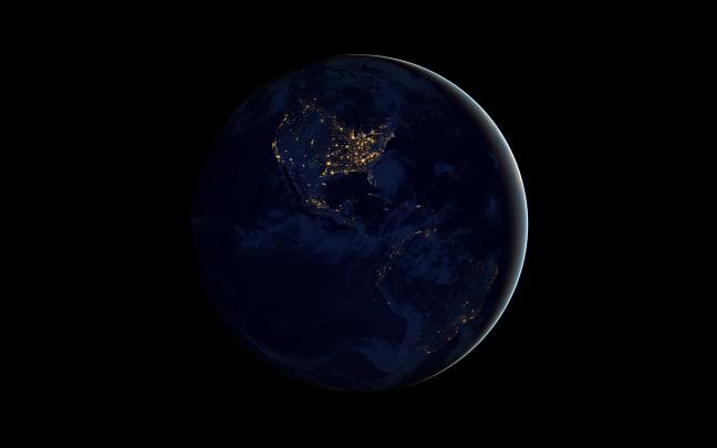 earth, Black, Planet, Lights, Night Wallpapers HD \/ Desktop and Mobile 
