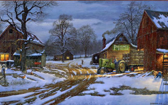 [43+] Winter Farm Desktop Wallpaper 