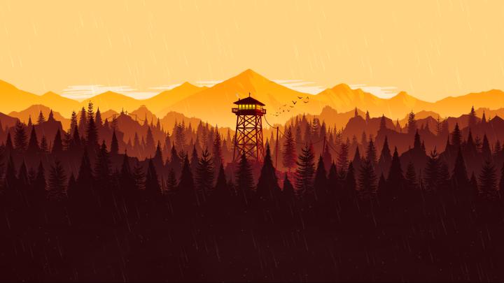 Wallpaper : Firewatch, Video Game Art, minimalism, simple 1920x1080 