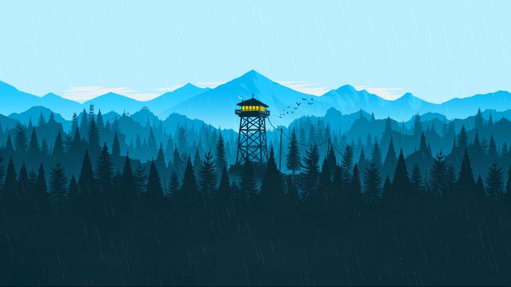 4K Purple Firewatch : Firewatch Night Wallpaper for (Saving battery for 