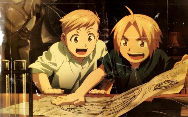 anime, Fullmetal Alchemist: Brotherhood, Elric Edward, Elric Alphonse 