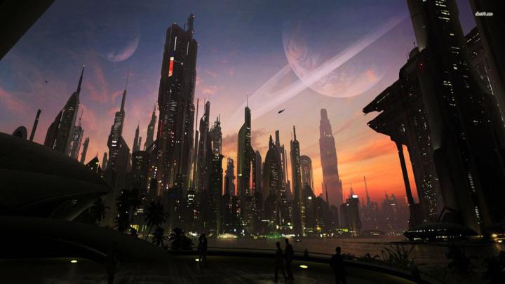 [35+] HD Future Cityscape Wallpaper 