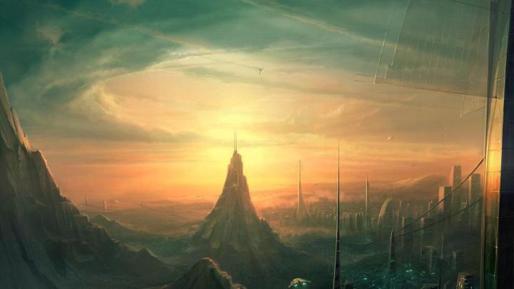HD Future Cityscape Wallpaper -
