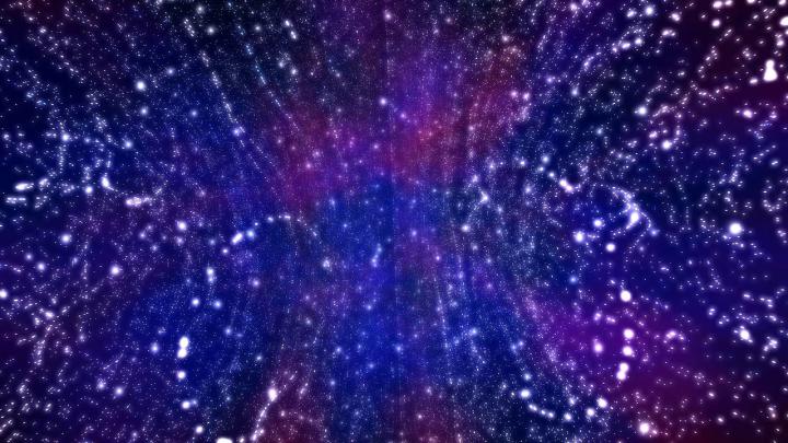 Galaxy Blue Background 4K \/ digital Art, Universe, Space, Planet, Stars 
