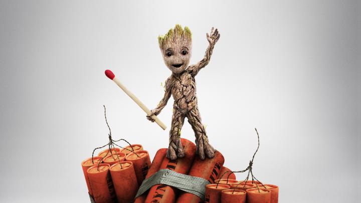 Download 1920x1080 wallpaper baby groot, guardians of the galaxy vol 2 