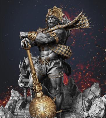4K wallpaper: Angry Hanuman Hd Wallpaper 1920x1080 Download