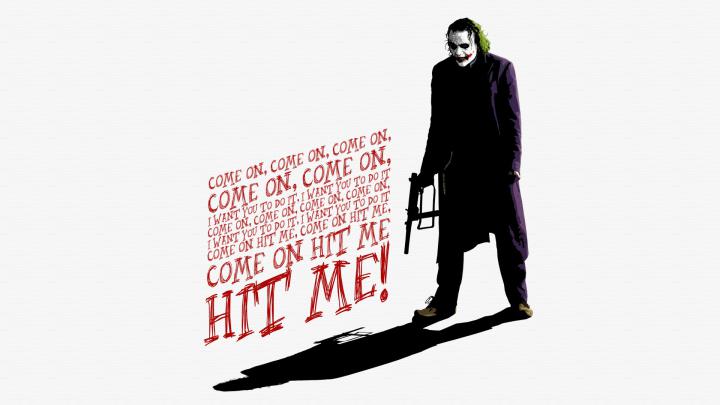 Joker, Heath Ledger, Batman, The Dark Knight, movies, typography, quote 