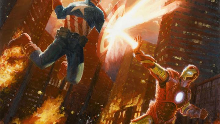 4K wallpaper: Ironman Vs Captain America Hd Wallpaper