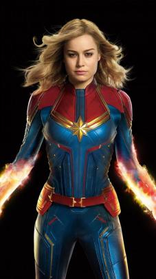 Captain Marvel Wallpaper 4k iPhone, Android and Desktop - The RamenSwag