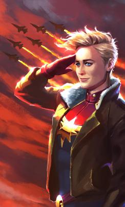 Captain Marvel Wallpaper 4k Iphone