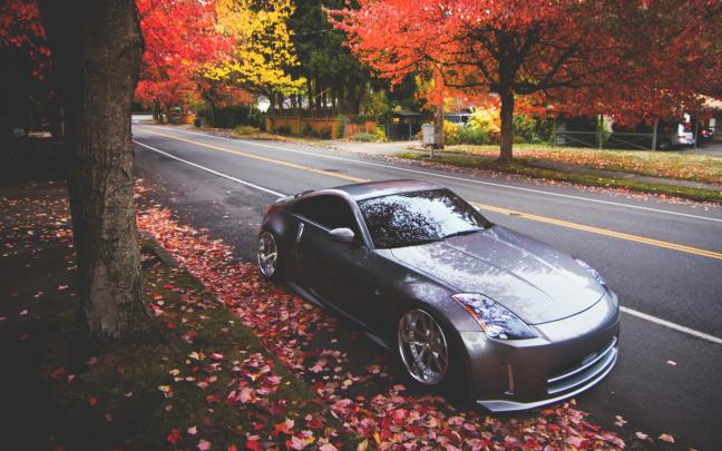 Nissan 350Z Tuning Autumn wallpaper | 1680x1050 | #17529