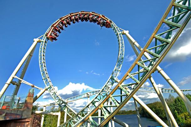 Roller Coaster Screen Wallpaper -