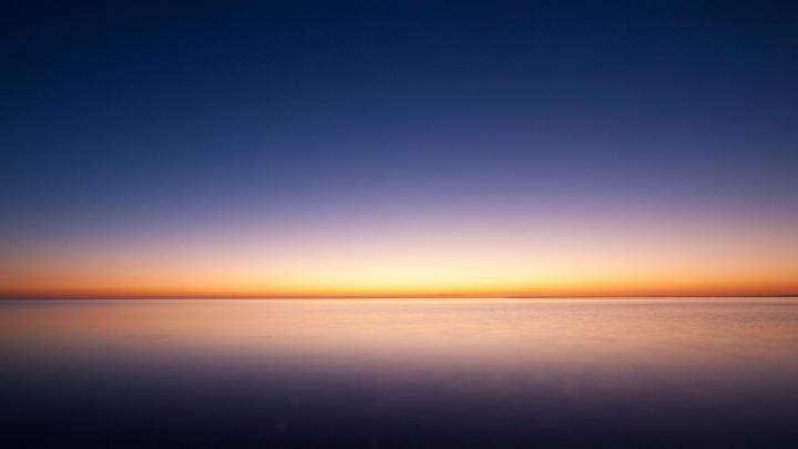 1920x1080 Sunrise Ocean Minimalism Simple Background Laptop Full HD 