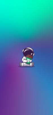 CUTE ASTRONAUT WALLPAPER IPHONE 4K