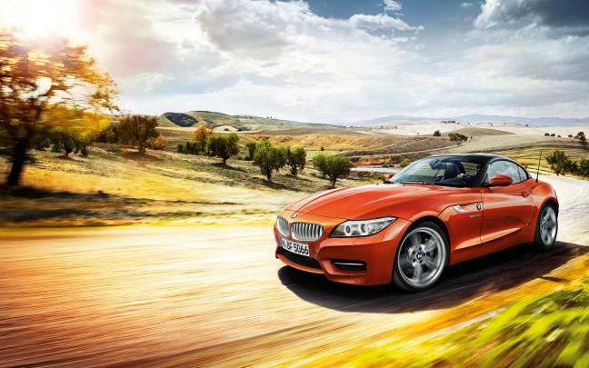 bmw z4 orange - HD Desktop Wallpapers