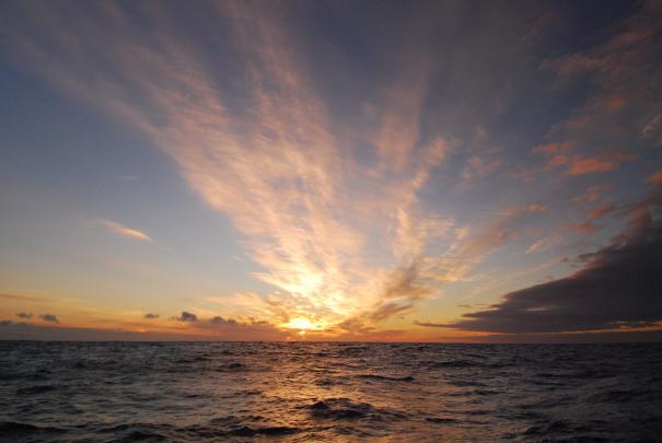 dawn, Sky, Sea, Ocean, Sunset, Sunrise, Sky, Clouds Wallpapers HD 