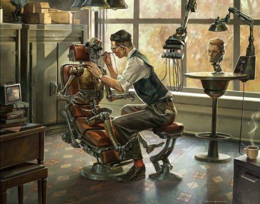 dentist, Robot, Artwork Wallpapers HD \/ Desktop and Mobile Backgrounds