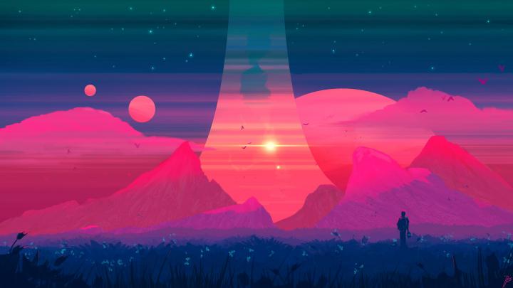 Pastel landscape wallpaper \u2022 Wallpaper For You HD Wallpaper For Desktop 