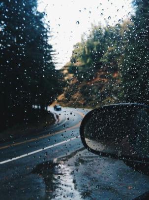 Rain Car Background
