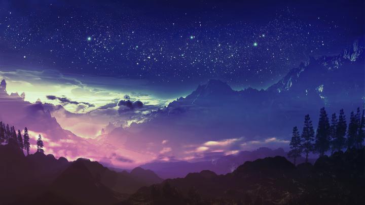 1920x1080 Stars Landscape Digital Art 4k Laptop Full HD 1080P HD 4k 