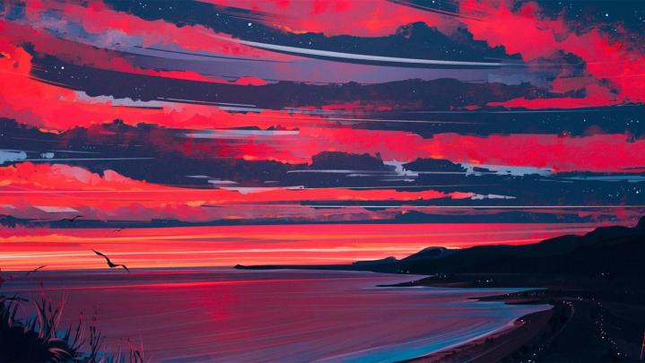 Beach Paintings Wallpapers - Top Free Beach Paintings Backgrounds 