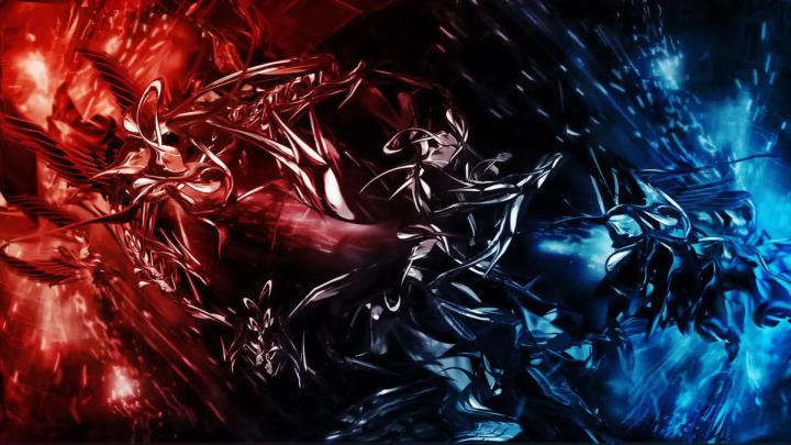 Red And Blue Gaming Wallpaper 4K - Desktop and mobile phone wallpaper 