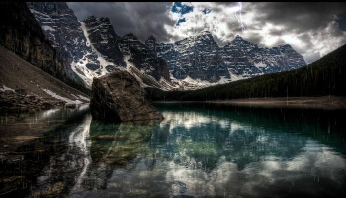 Download Mountain Rainstorm Animated Wallpaper | DesktopAnimated.com