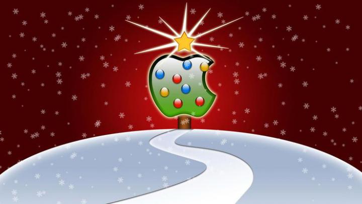 Christmas Apple Logo Computer Wallpaper 1920x1080 | Wallpaper iphone 