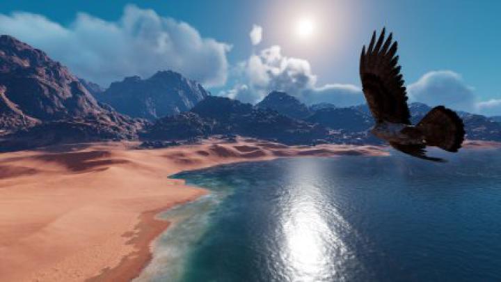 Assassin\u0026#39;s creed Origins, Assassin\u0026#39;s Creed, eagle, sea, Bayek, Assassin 