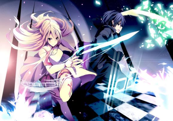 anime, Sword Art Online, Anime Girls, Kirigaya Kazuto, Yuuki Asuna 