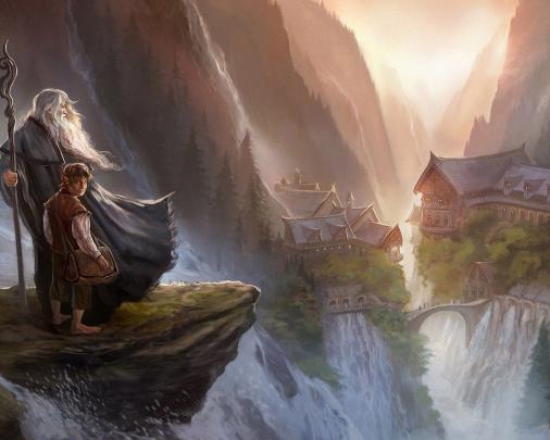Free download Gandalf and Bilbo Baggins The Hobbit wallpaper 16473 