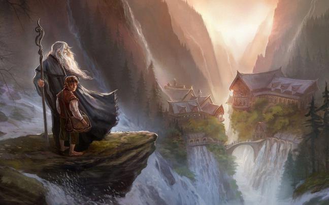 Free download Gandalf and Bilbo Baggins The Hobbit wallpaper 16473 