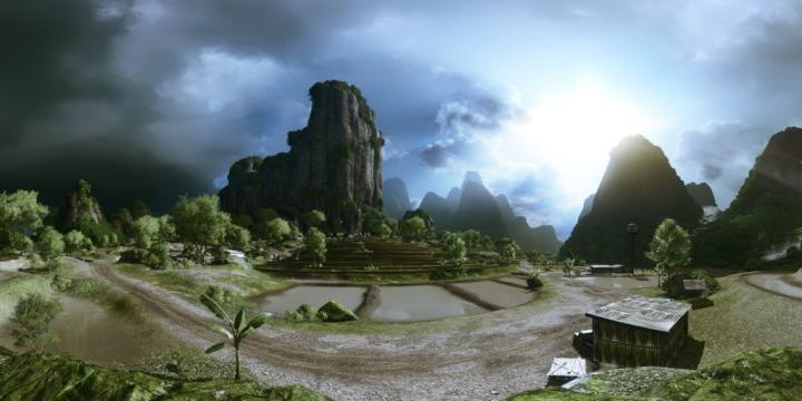 Free download Guilin Peaks 4k Widescreen Flickr Photo Sharing [1024x512 