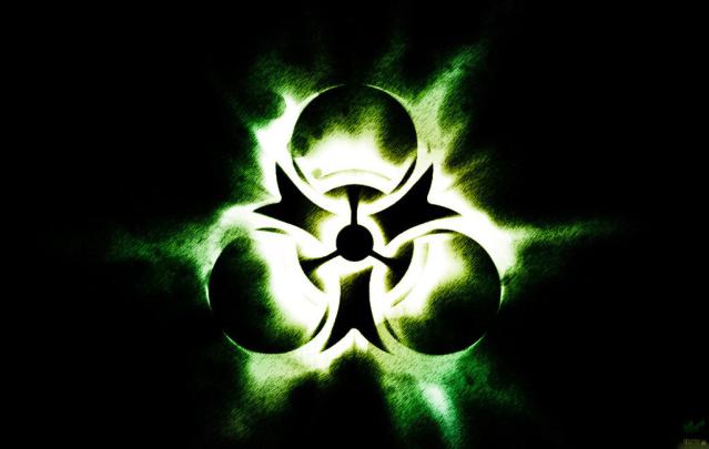 Green Biohazard Wallpaper -