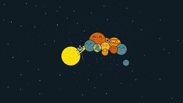 Minimalist Solar System Wallpapers - Top Free Minimalist Solar System 