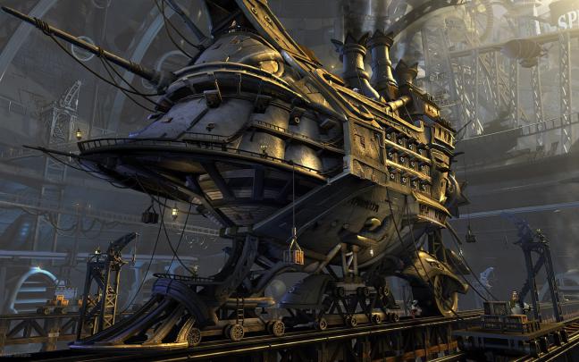 Steampunk Backgrounds (72+ images)