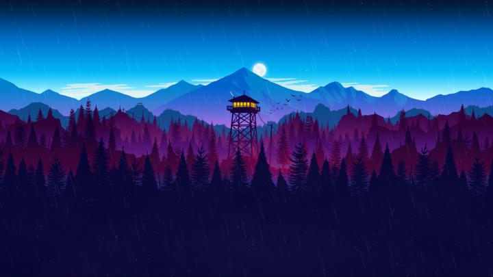 Wallpaper : Firewatch, Video Game Art, minimalism, simple 1920x1080 