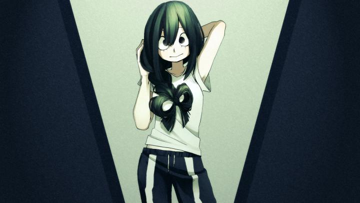 Wallpaper : Boku no Hero Academia, anime girls, Tsuyu Asui 1920x1080 