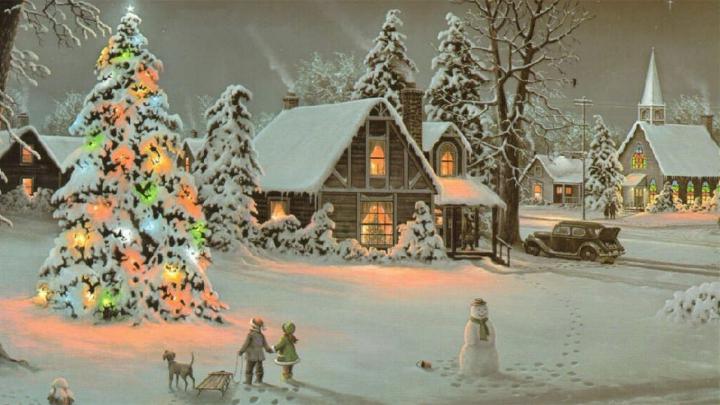 Old Fashioned Christmas Wallpaper - Old Time Christmas - 1920x1080 