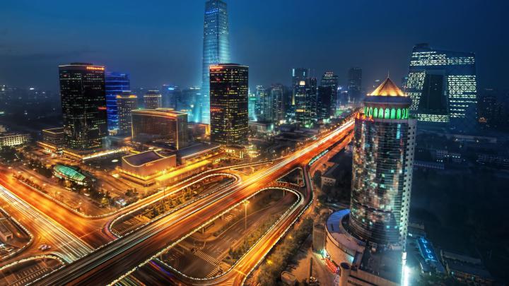 Building And Highway Lights Night City Wallpaper - City Hd - 1920x1080 