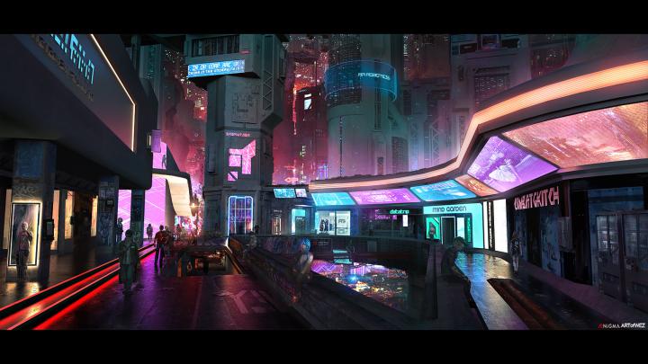 Free download Futuristic city wallpaper 88006 full hd 1920x1080 for PC